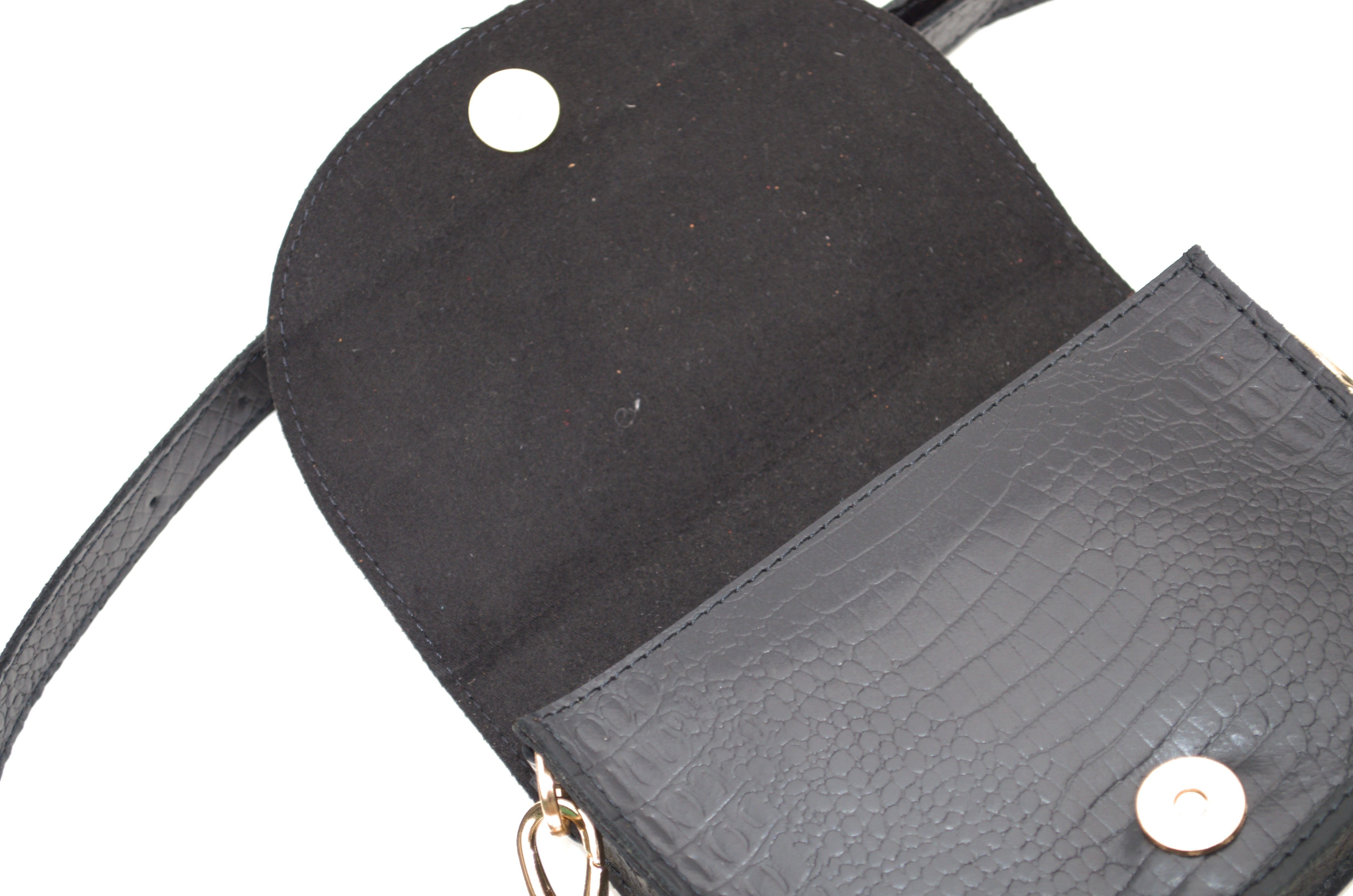 WM leather cross body bag