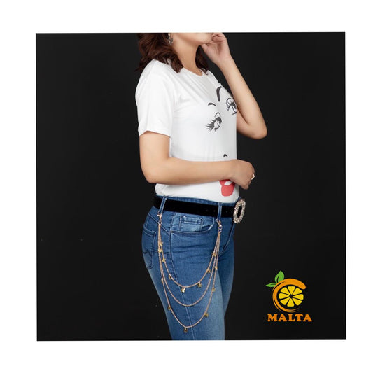Butterfly 3 Layer Denim Chain