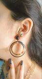 Round shape Hanging Earrings