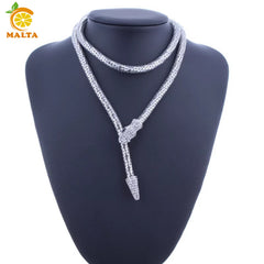 Silver Magnetic Flexible  Nacklac