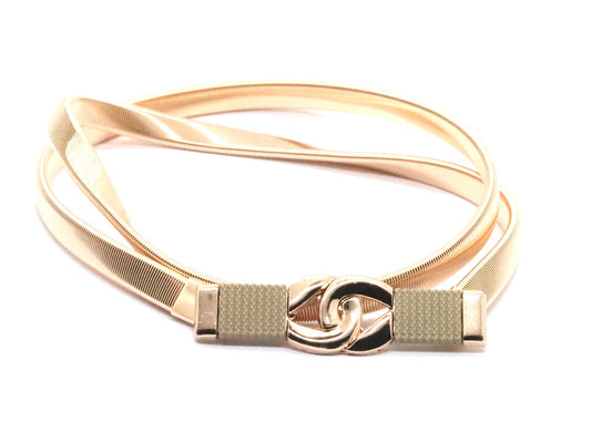 Skin Hookup Metallic Belt