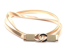 Skin Hookup Metallic Belt