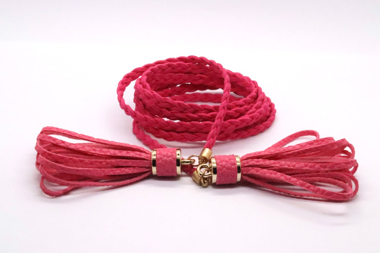 Pink Waist Cord Belt