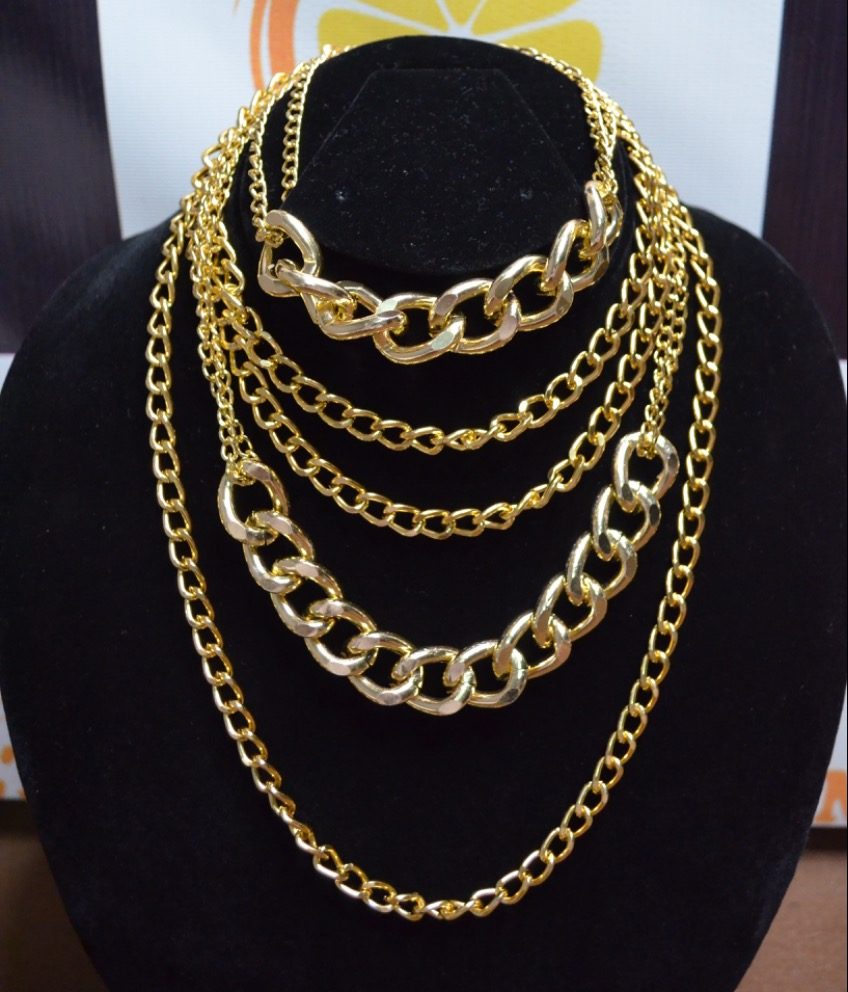 5 Layer Gold Plated Neck Chain