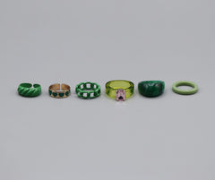 Set Of Enamel Ring