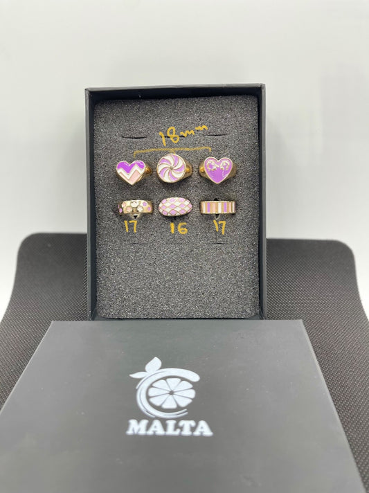 Set Of Enamel Ring