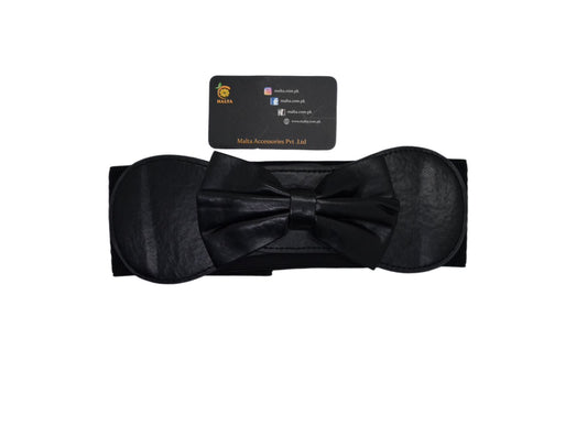 Women Girls Elastic Bow Design Waist Belt Dress Decorations
