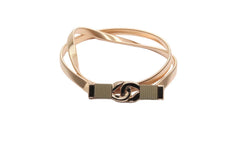 Skin Hookup Metallic Belt