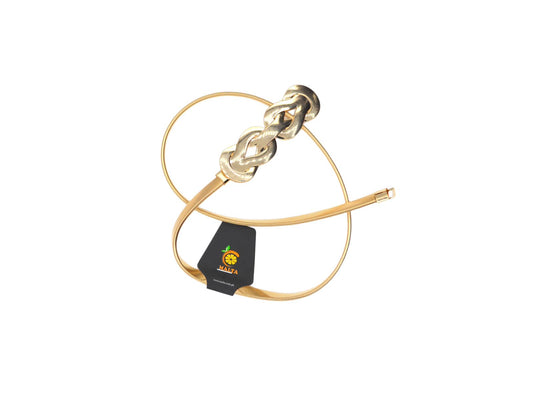 Waist Skinny Metal Elastic