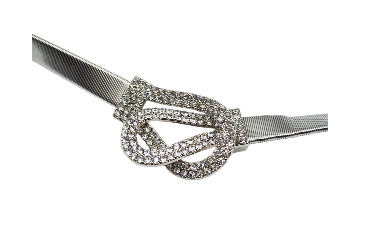 Zarkoon Buckle Silver Metal Elatic