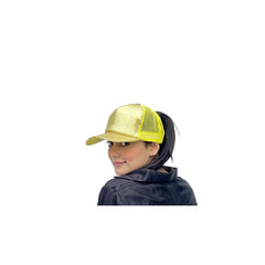Glitter Ponytail Baseball Cap With Women Snapback Summer Mesh Hat