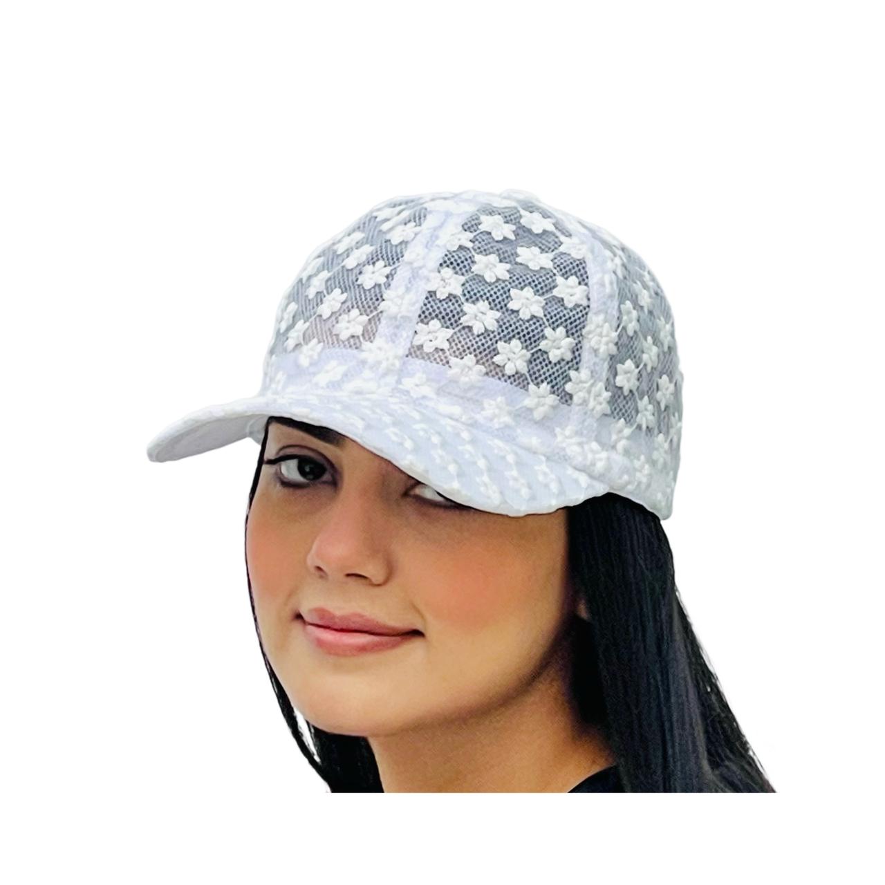 Lace Small Flower Baseball Caps Breathable Mesh Floral