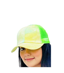 Tie-Dye Acid Wash Adjustable Snap Back Cap